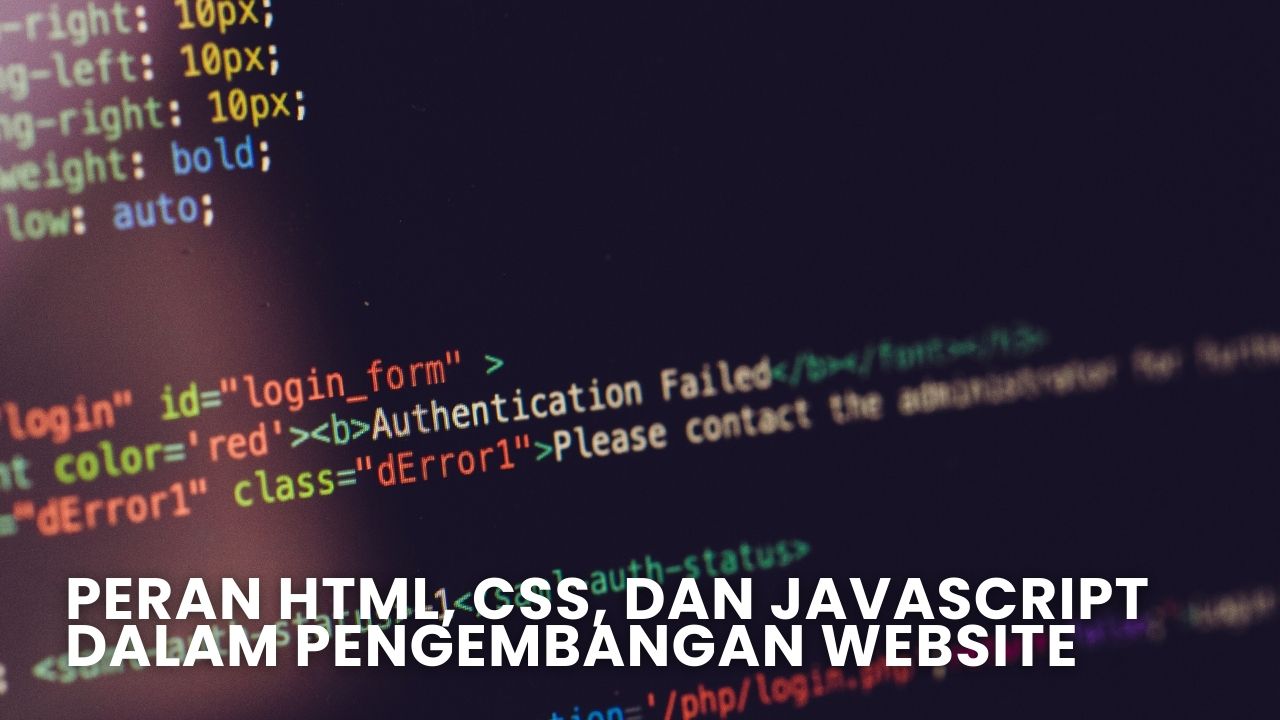 Peran HTML, CSS, dan JavaScript dalam Pengembangan Website